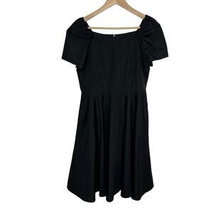 Virginia Dare Dress Co Womens Short Sleeve Fit & Flare Dress Medium Black